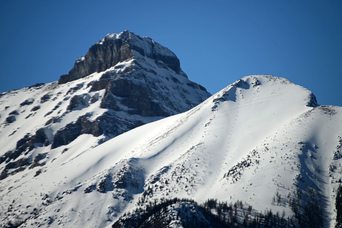 02C Mount Niblock From Drive To Lake Louise Ski Area